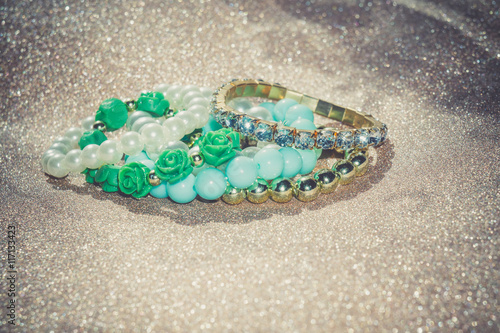 Fashion Blue Beads Bracelets