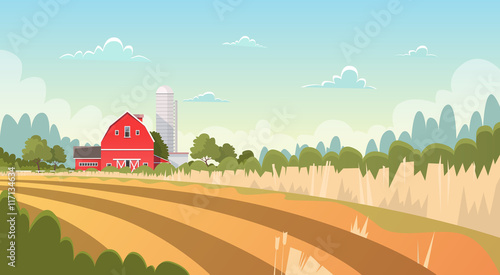 Agriculture And Farming, Farmland Countryside Landscape