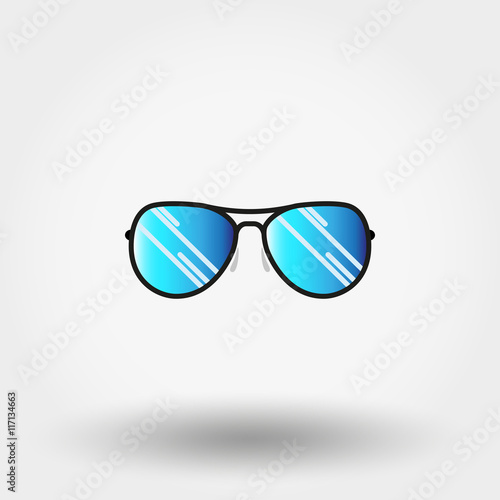 Sunglasses. Vector illustration.