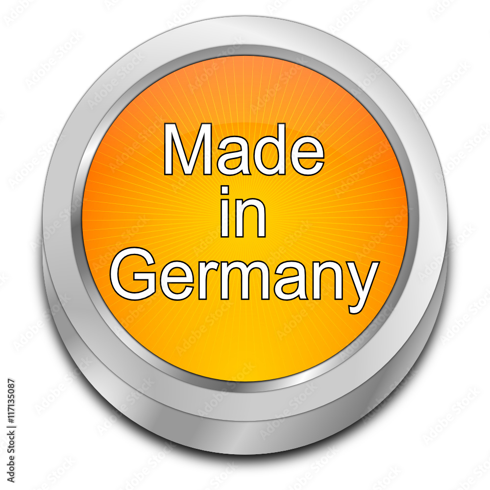 Made in Germany button - 3D illustration Made in Germany button - 3D illustration