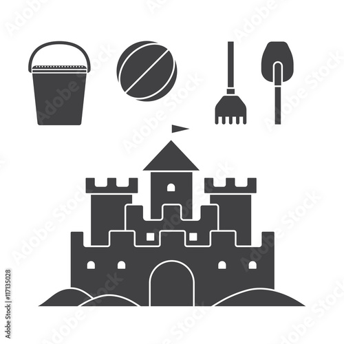 Beach Toys Icons