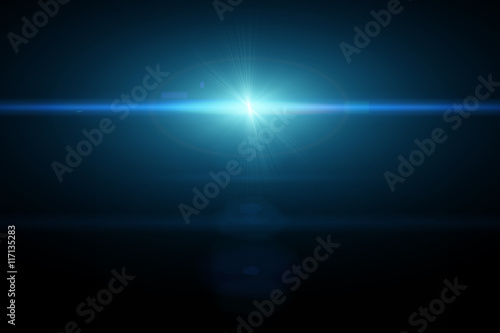 Abstract Lens Flare in Motion. Nice 3D Rendering 
