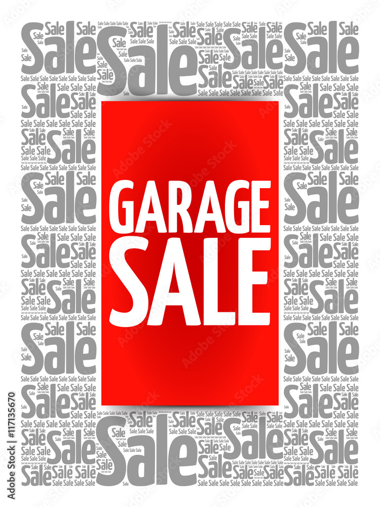 Fototapeta premium GARAGE SALE words cloud, business concept background