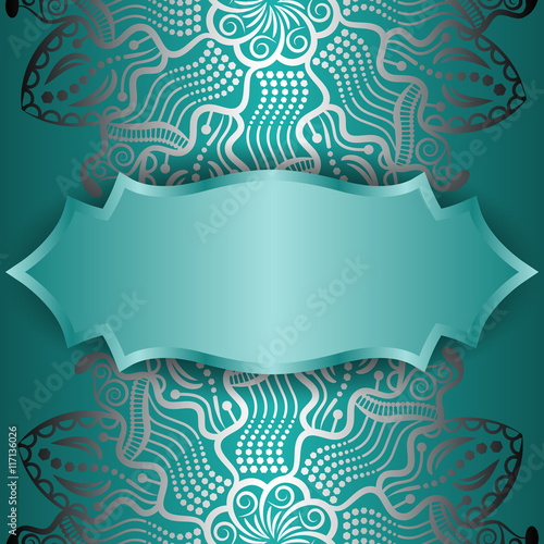 Mandala silver, background