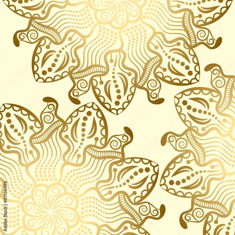 Mandala gold background