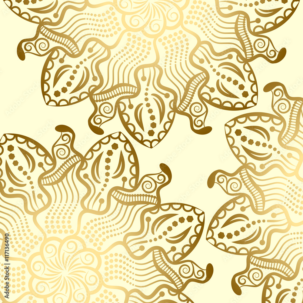 Mandala gold background Mandala gold background