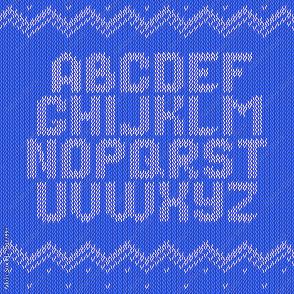 Vecteur Stock Crochet font knitted ornament | Adobe Stock
