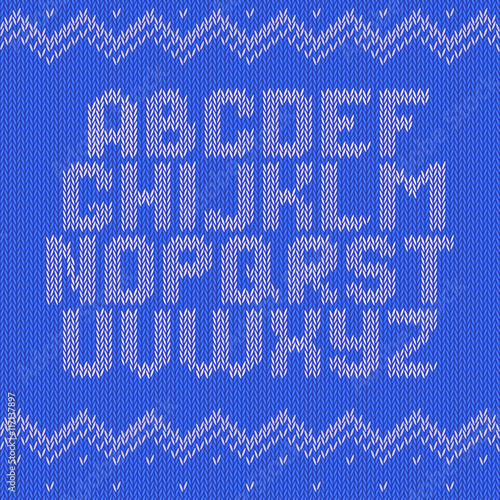 Crochet font knitted ornament