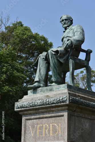 Giuseppe Verdi Statue in Busseto, Parma, Italy
