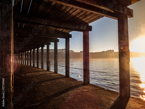 Wallpaper Mural Pier in Whitby, Yorkshire England UK Torontodigital.ca
