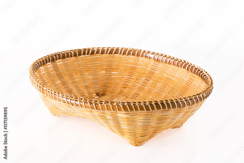 Fototapeta premium Fruit tray made of bamboo.
