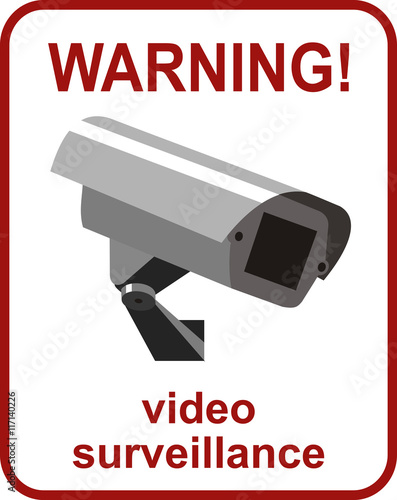 Video surveillance sign.