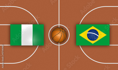 Nigeria vs Brasil Basketball