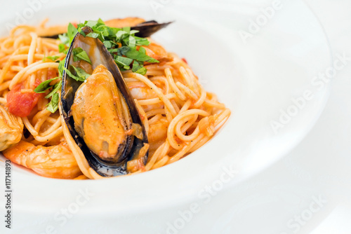 pasta with mussels