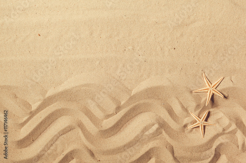 closeup of sand pattern of a beach