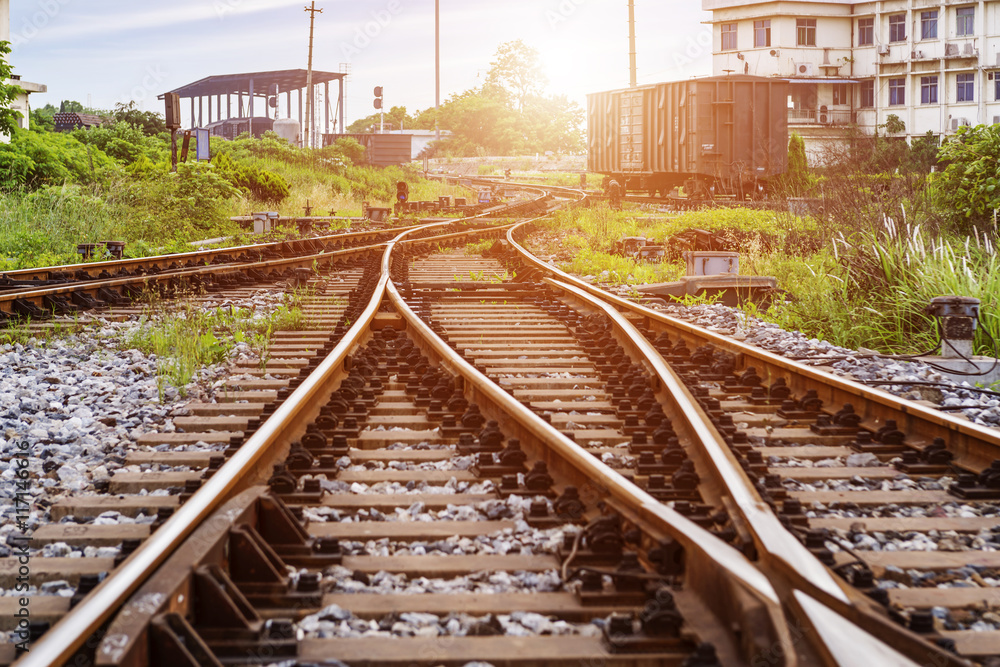 Obraz premium The way forward railway