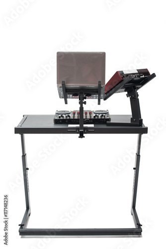 DJ table with bracket