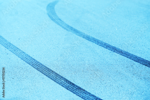 Valokuva Tyre tire marks