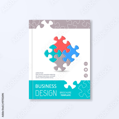 Modern brochure design template
