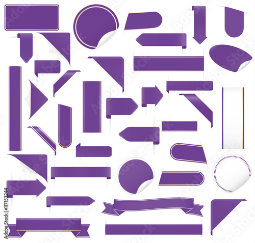purple design elements