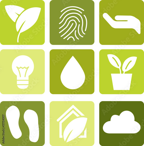 Ökologie Icon Set