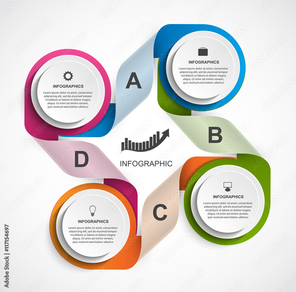 Abstract options infographics template. Abstract options infographics template.