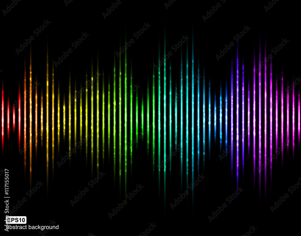 Vector sound waves. Music Digital Equalizer. Vector sound waves. Music Digital Equalizer.