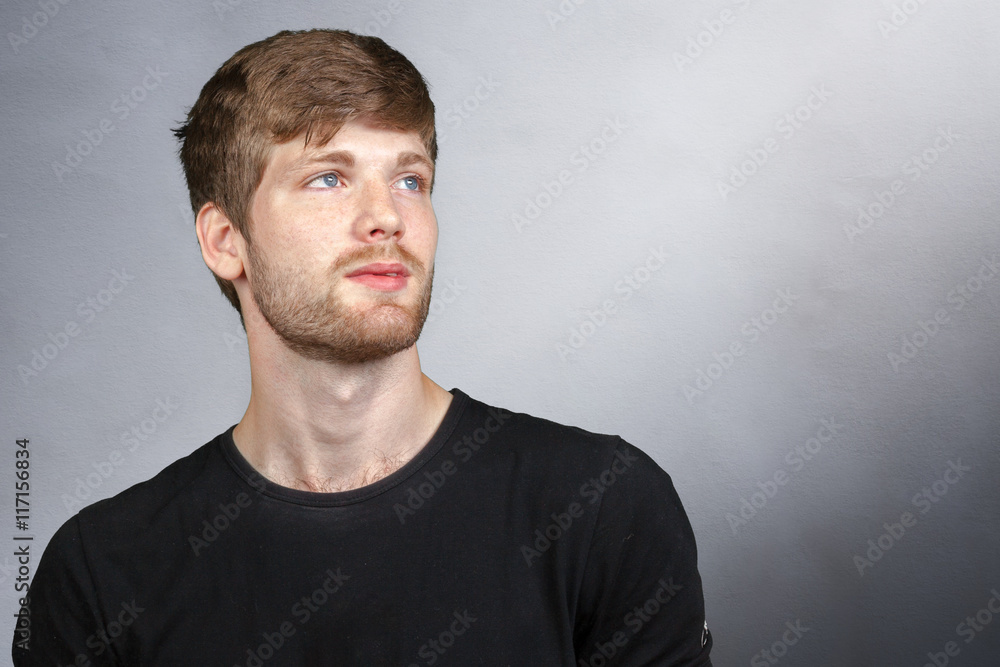Portrait of a smart serious young man Portrait of a smart serious young man