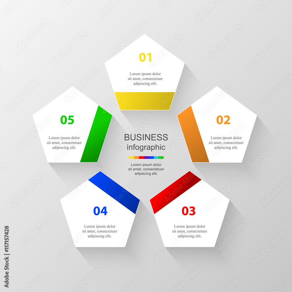 Vector business template for presentation.