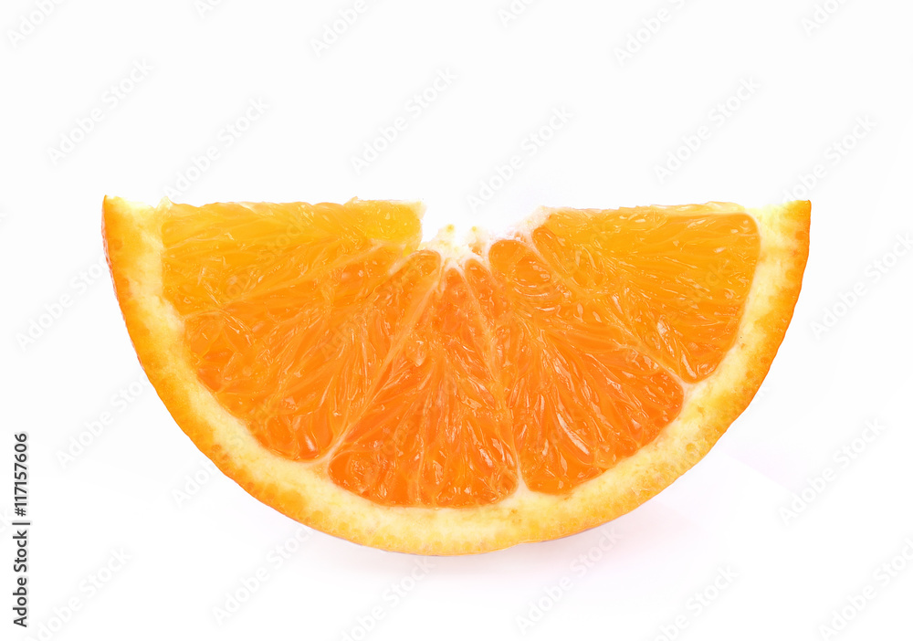 Orange slice isolated on white background Orange slice isolated on white background