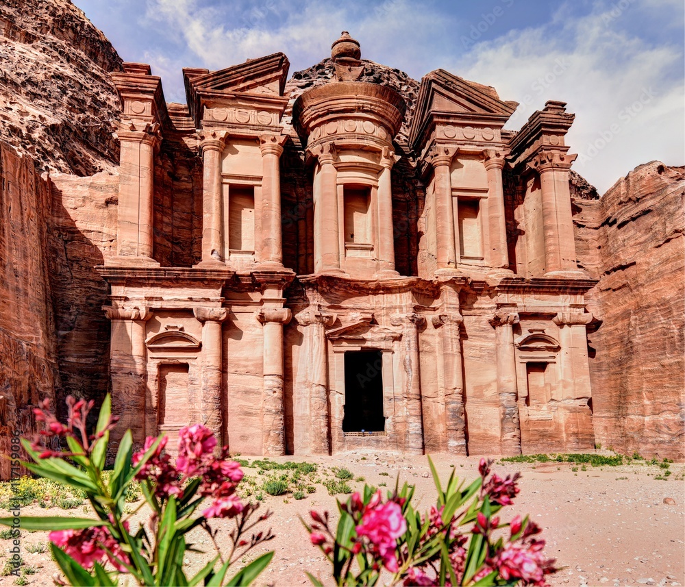 The Monastery is the largest tomb facade in Petra