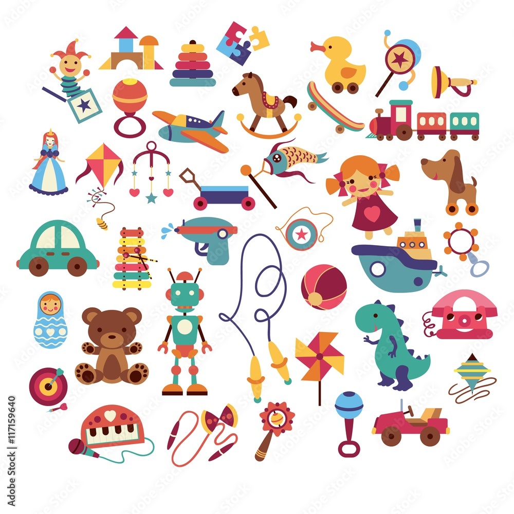 Variety of kid toys Variety of kid toys