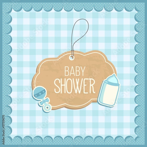 Cute baby shower card 
