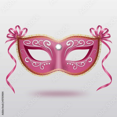 Pink carnival mask