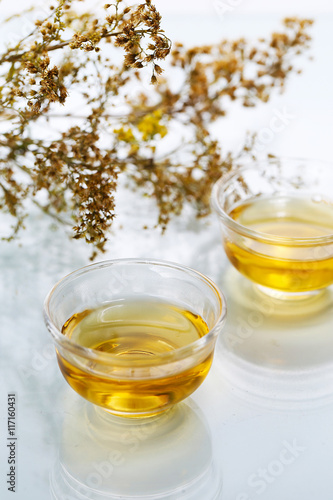 Glass tea set photo