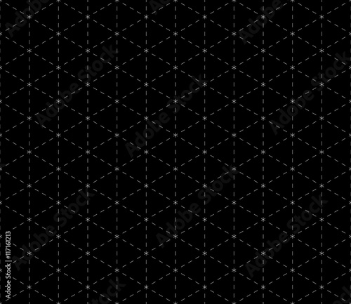 Geometric Black Dashed Background