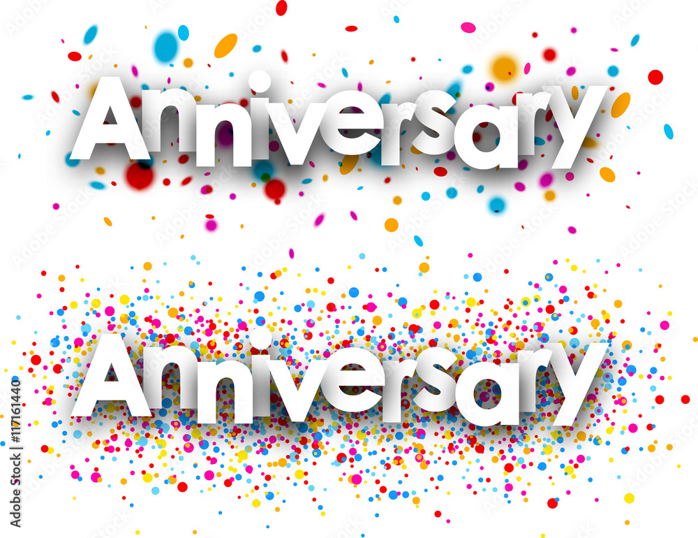 Anniversary banners set. Anniversary banners set.