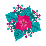 flower floral nature icon