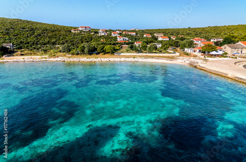 A blue green paradise lagoon in Croatia