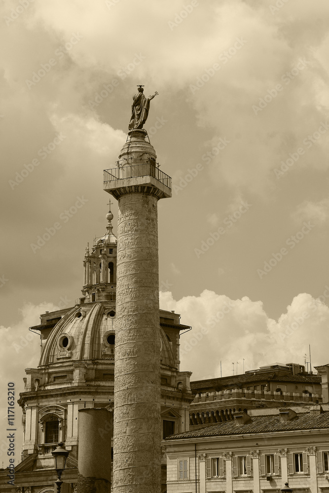 Fototapeta premium Rome,Italy,Colonna Traiana.