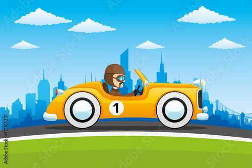 Retro car.