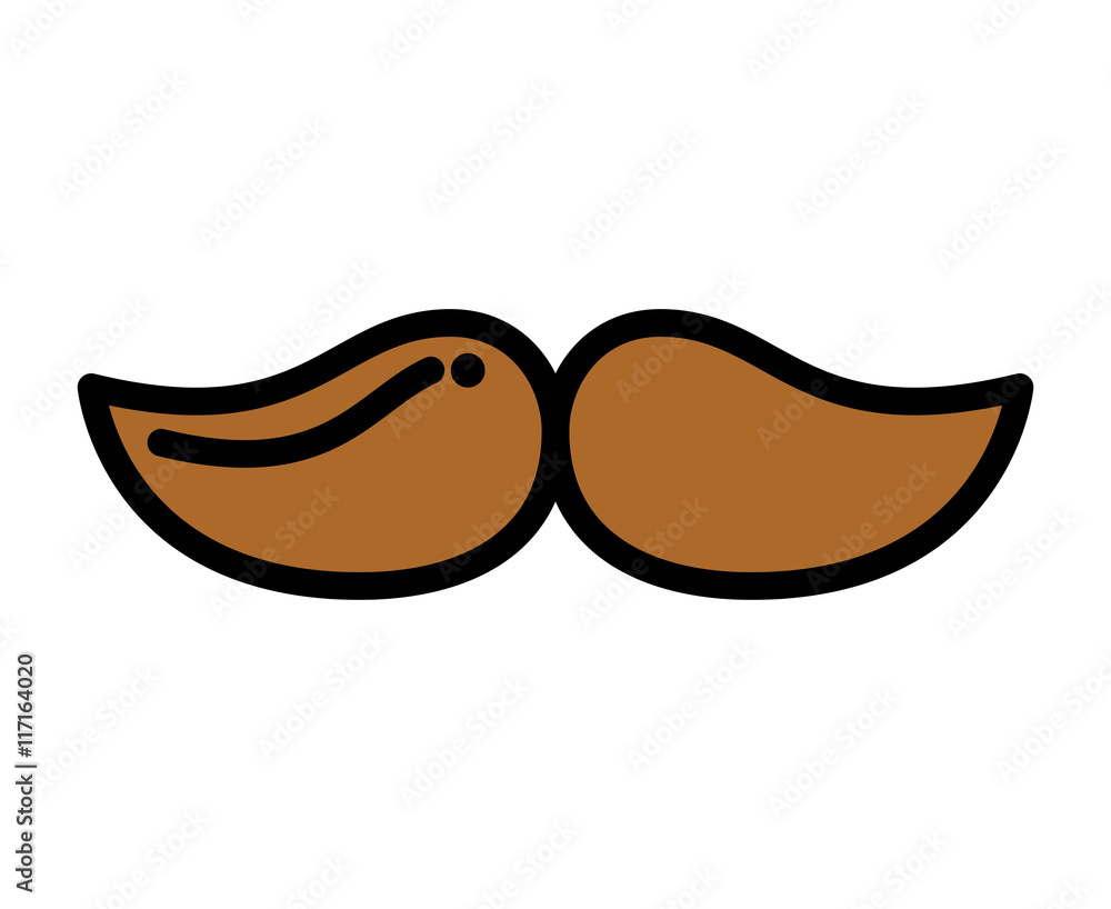 Obraz premium mustache hipster style icon