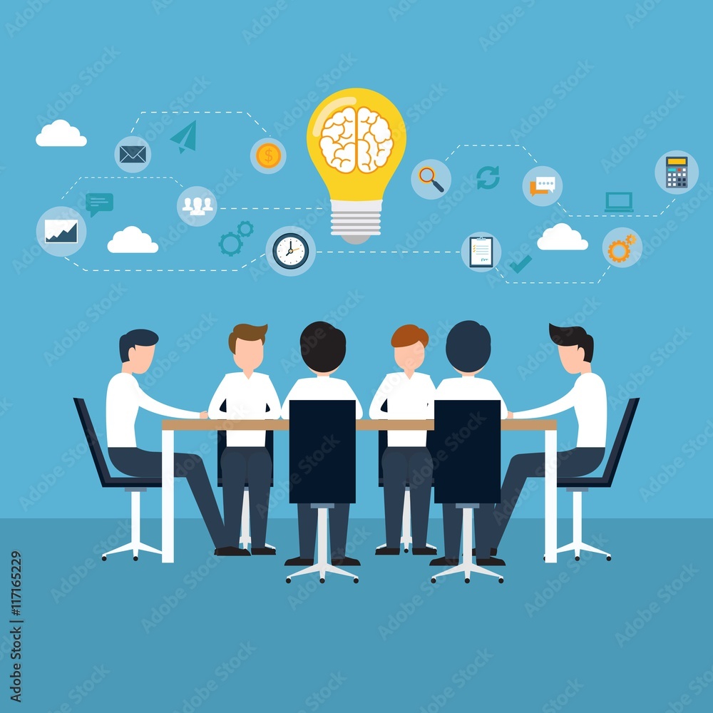 Business brainstorming concept Business brainstorming concept