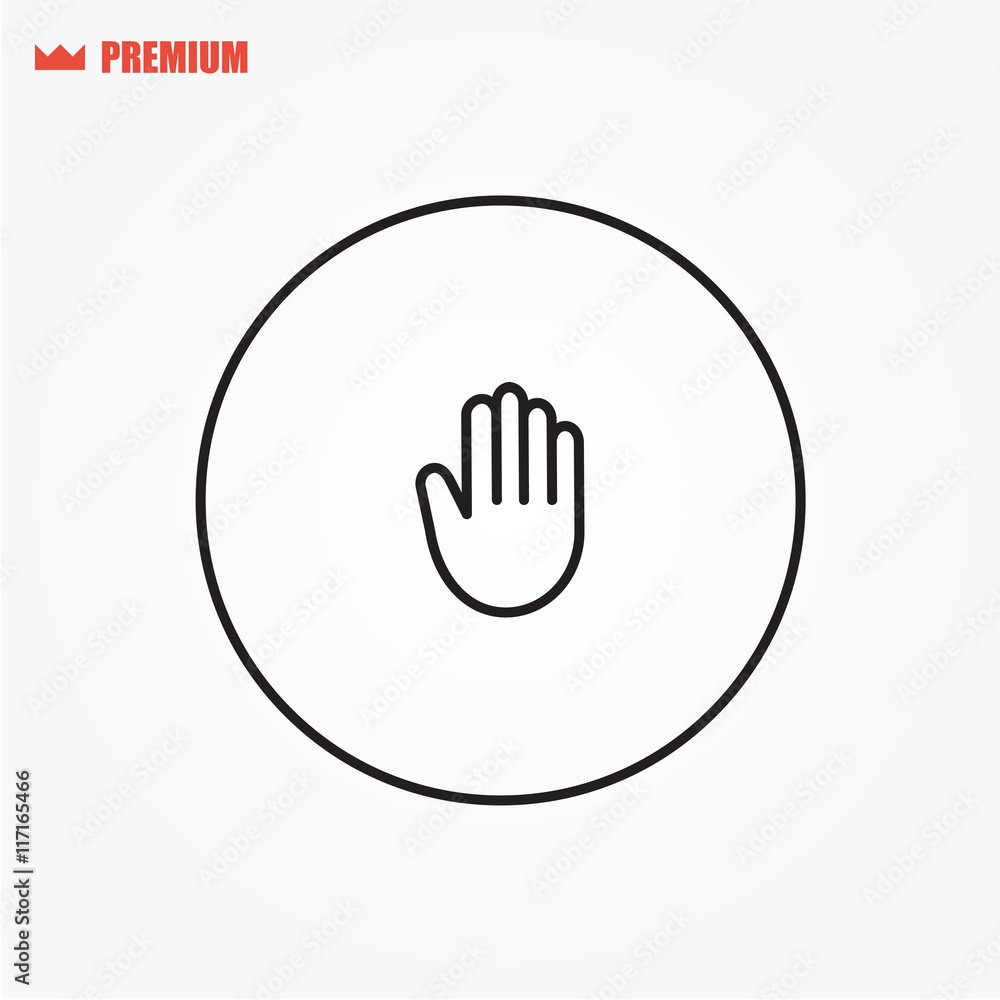 Hand vector icon Hand vector icon