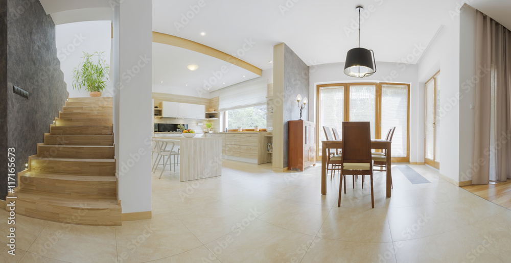 Fototapeta premium Modern house focused on functionality