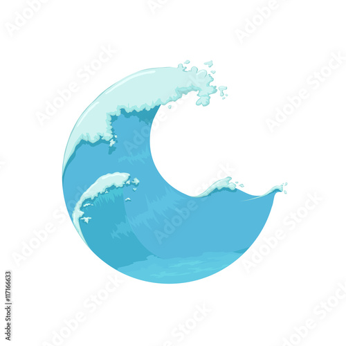 Circle Blue Ocean Wave - Giant Wave photo