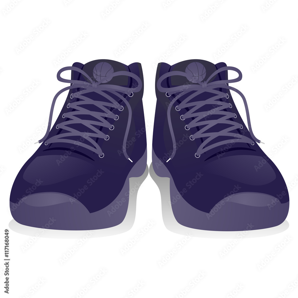 Rubber top shoes vector