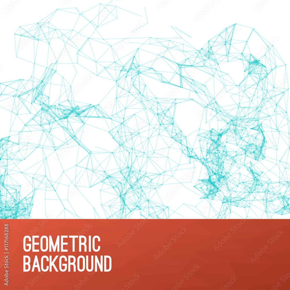 Obraz premium Abstract colorful triangulated geometric background for illustrations and banners