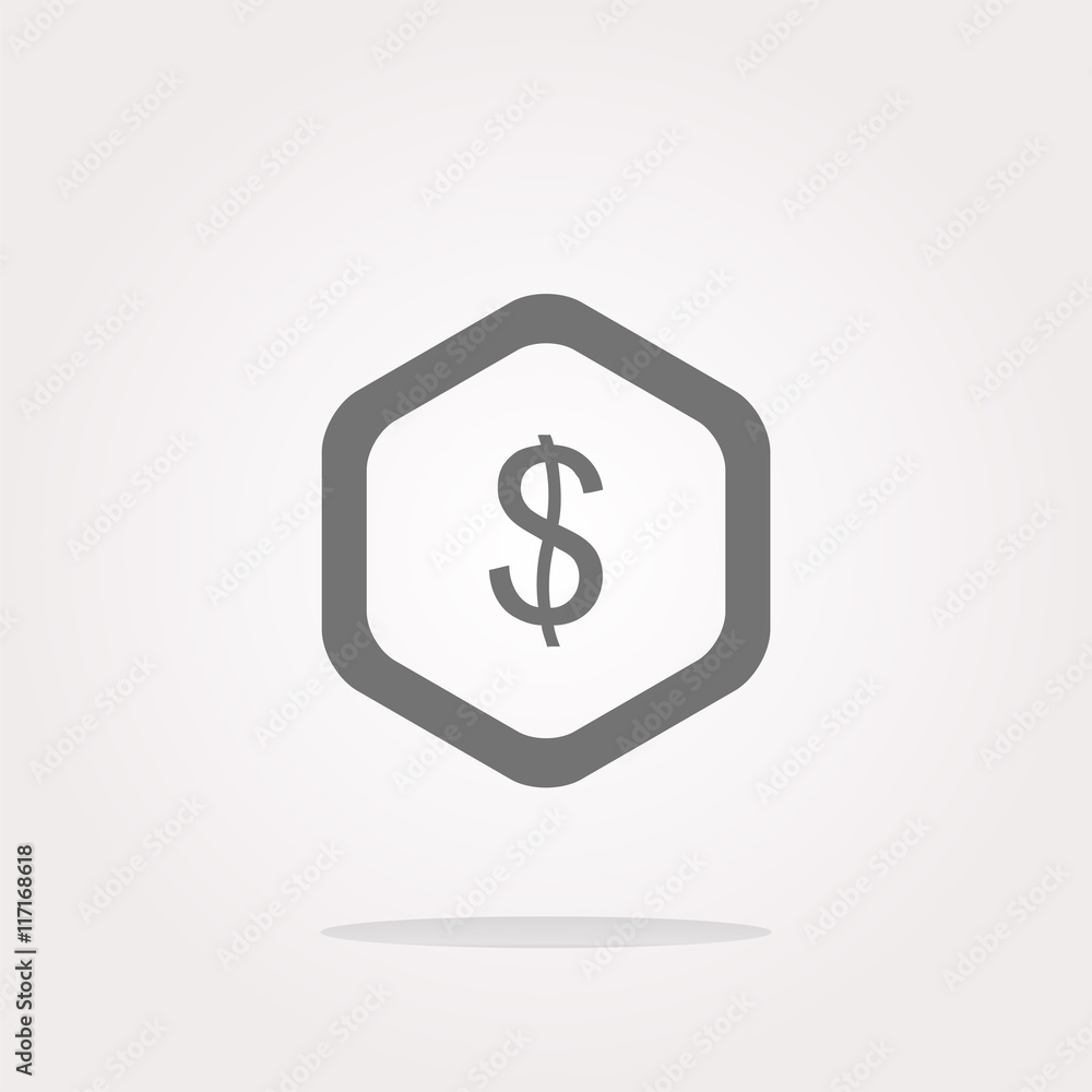 web icon cloud with dollars money sign . Vector illustration web icon cloud with dollars money sign . Vector illustration