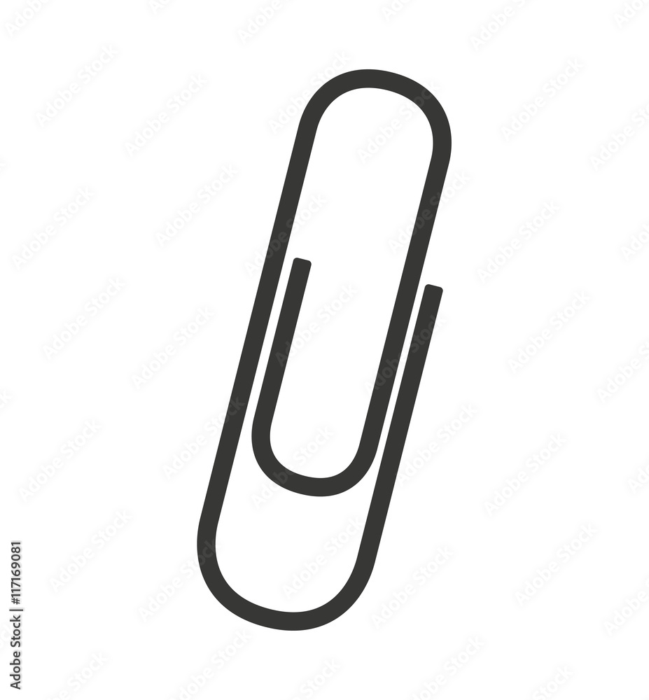 clip paper metal icon clip paper metal icon